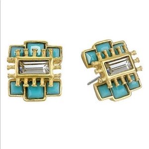 Sam Edelman On the Road zipper square earrings